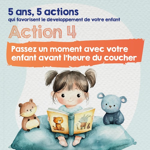 Passez un moment avec votre enfant avant l'heure du coucher