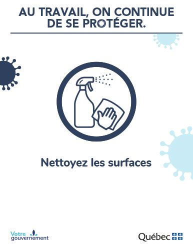 Nettoyez les surfaces